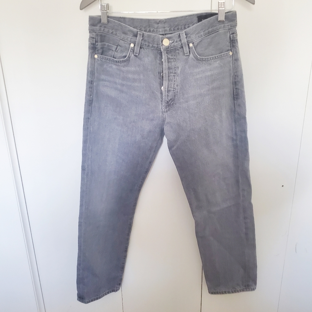 Goldsign womend Jeans gray straight leg high waisted Size 26